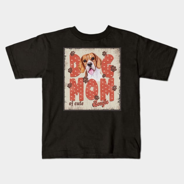 Dog Mom Of Cute Beagle Kids T-Shirt by Sniffist Gang